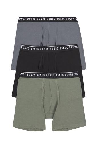 Cotton Stretch Trunk 3 Pack (Dinosaur / Sky Scraper / Nu Black)