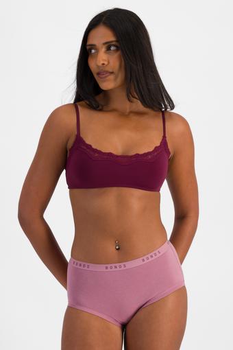 Cottontails Full Brief 3 Pack (Natura Stripe Plum/ Banksia Jam / Qu)