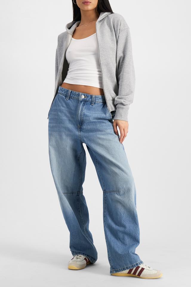 Sweats Cotton Zip Hoodie