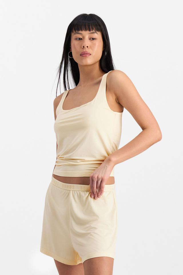 Nancy (She/Her) wears size S and is 170cm tall with 82cm chest and 64cm waist