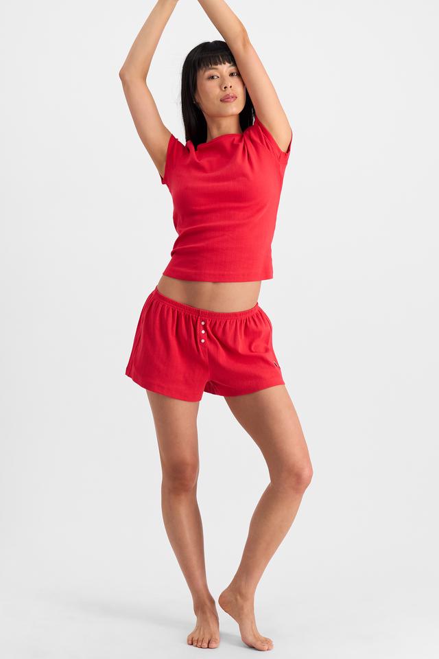 Nancy (She/Her) wears size S and is 170cm tall with 82cm chest and 64cm waist