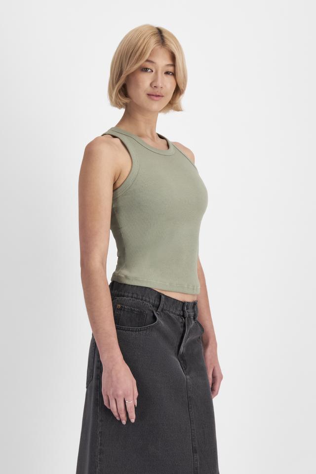 Cotton Rib Bra Tank