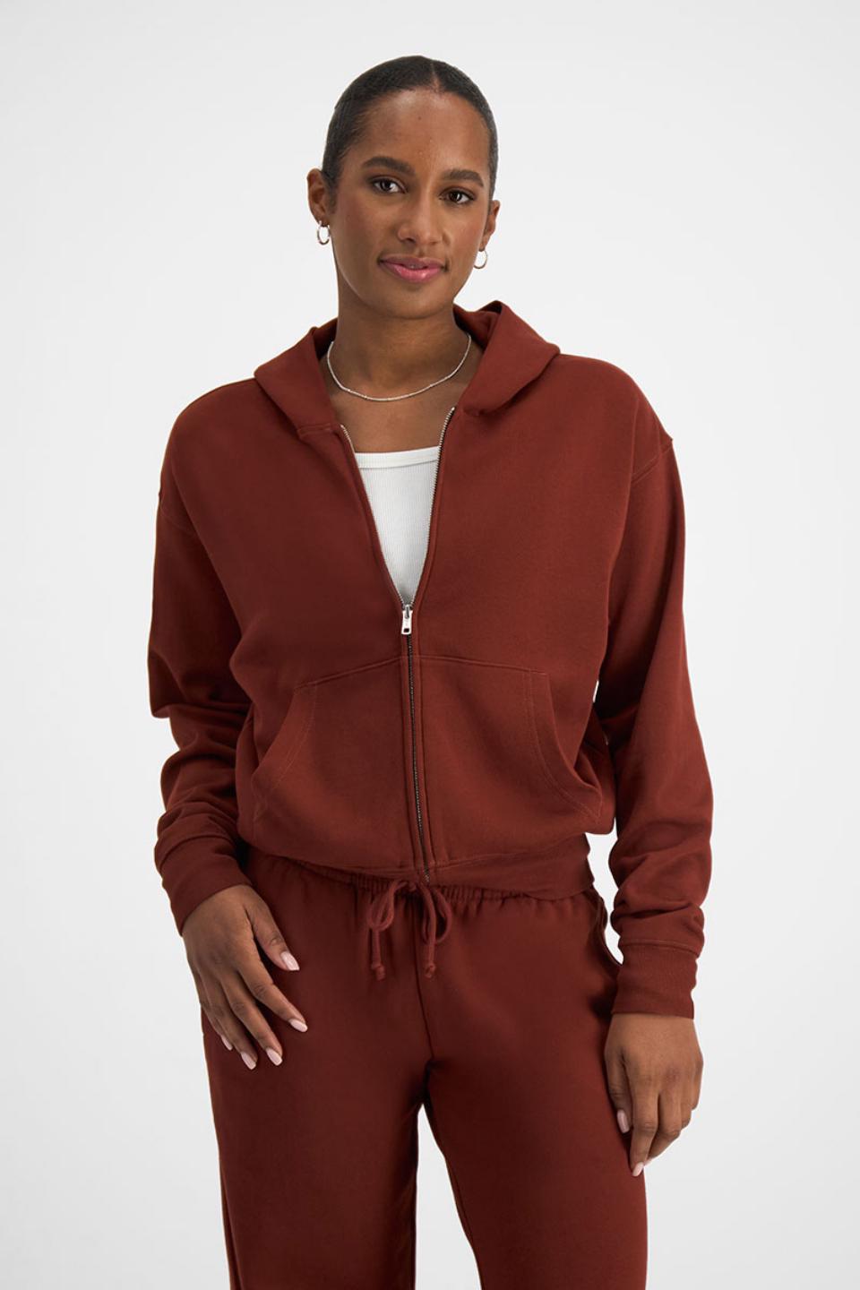 Sweats Cotton Zip Hoodie