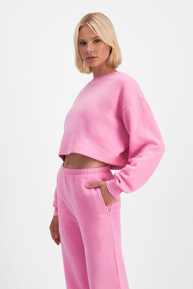 Sweats Cropped Fleece Pullover