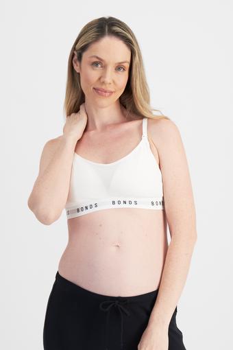 Damn Dry Milk Leaks Scoop Bralette (White)