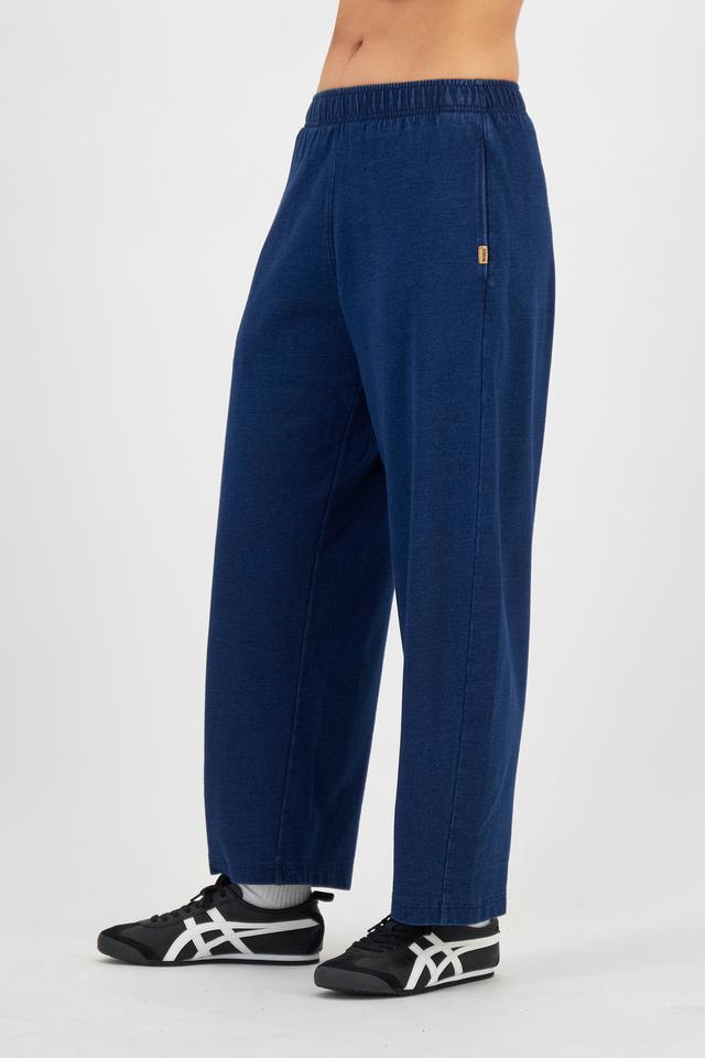 Denim Wash Barrel Leg Trackie