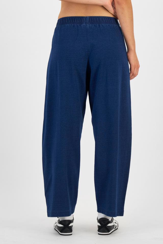 Denim Wash Barrel Leg Trackie