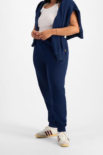 Denim Wash Sweats Skinny Leg Trackie (Sea Blue Denim)
