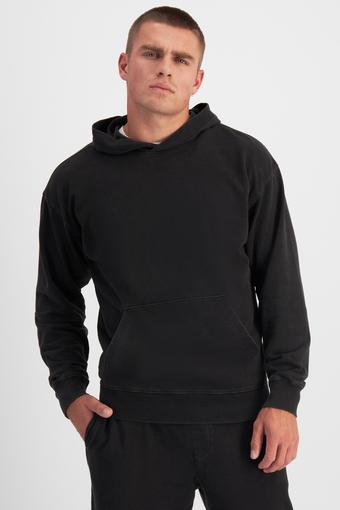 Denim Wash Sweats Hoodie (Stone Black)
