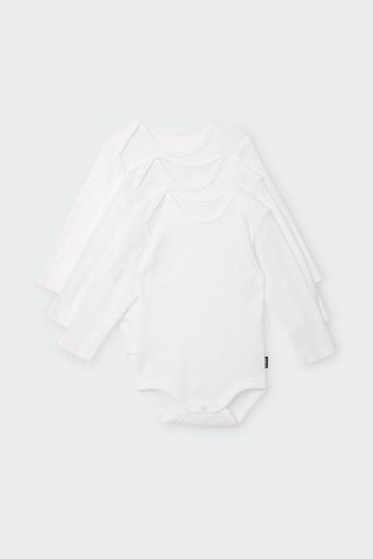 Essentials Rib Longsleeve Bodysuit 3 Pack (PACK3)