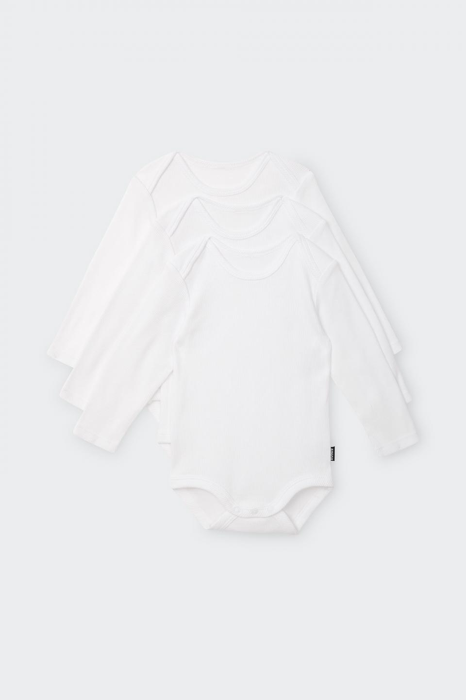 Essentials Rib Longsleeve Bodysuit 3 Pack