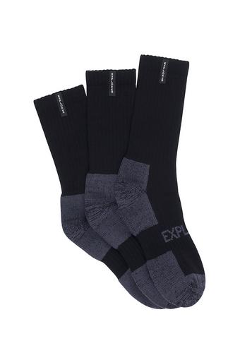 Explorer Mens Tough Work 3 Pack (Black)