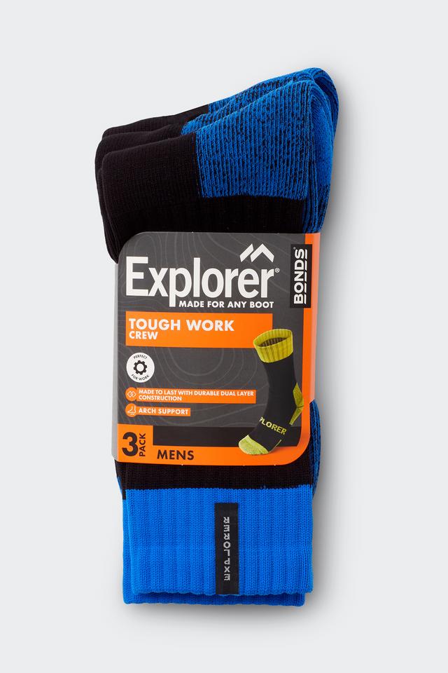 Explorer Mens Tough Work Socks 3 Pack