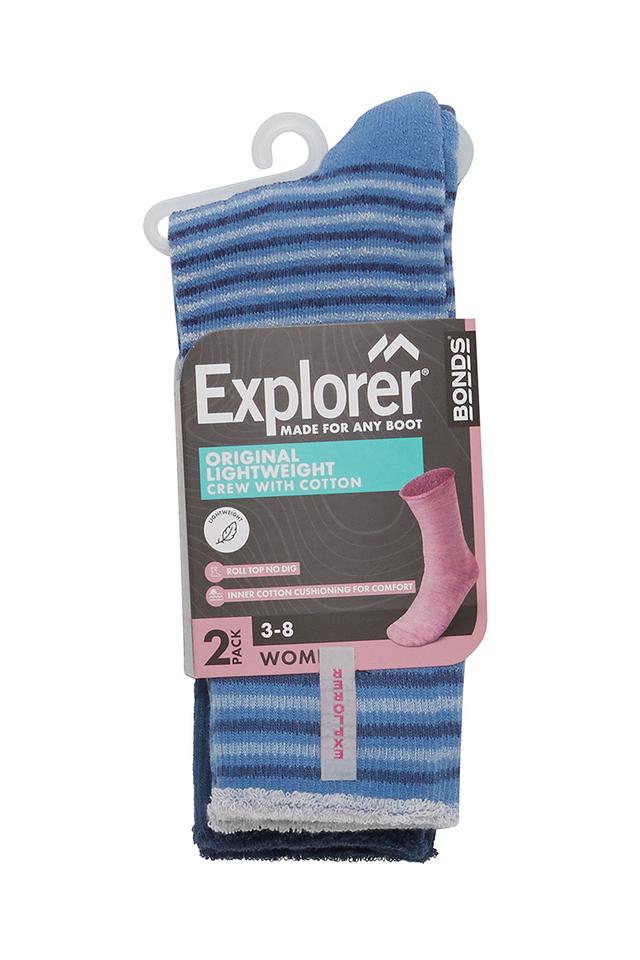 Explorer Womens Original Lightweight Crew Socks 2 Pack