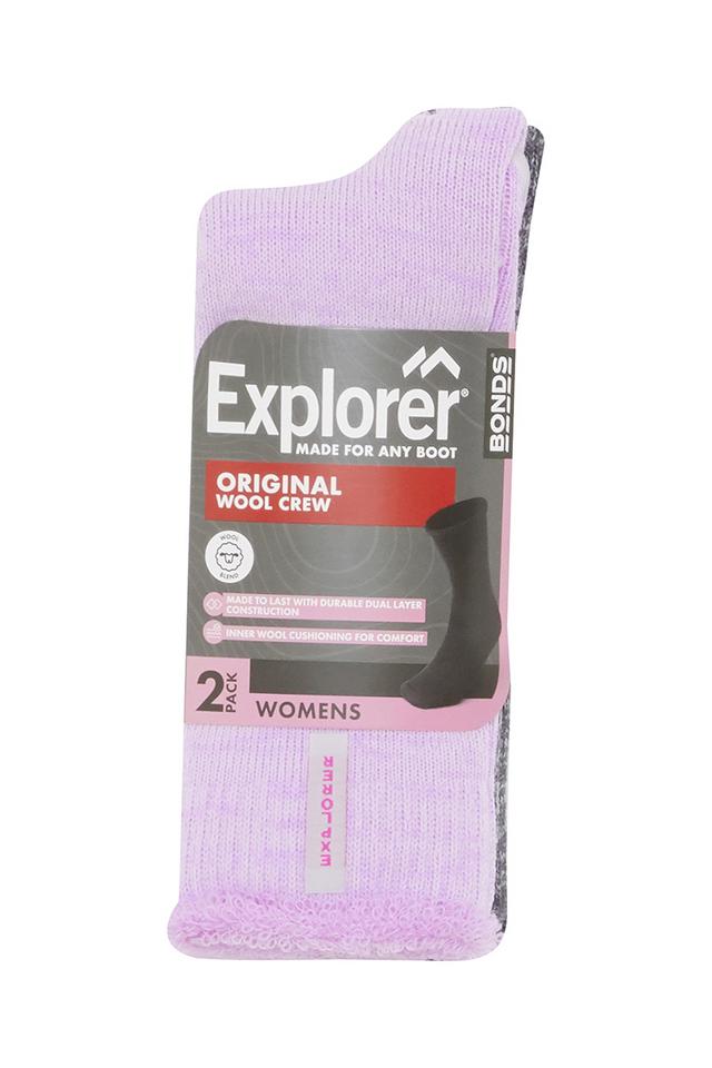 Explorer Womens Original Wool Crew Socks 2 Pack