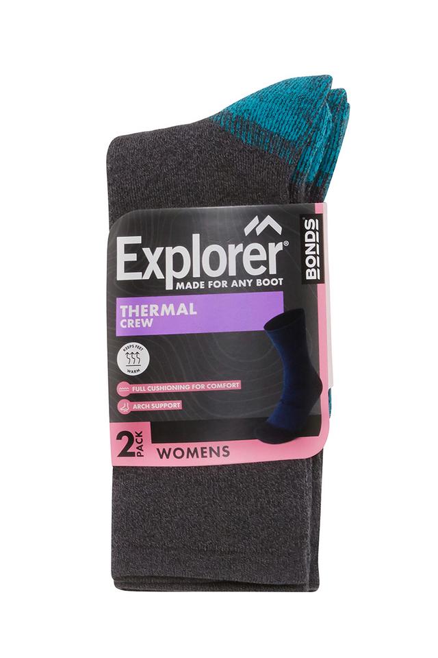 Explorer Womens Thermal Crew Socks 2 Pack