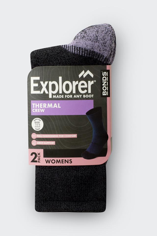 Explorer Womens Thermal Crew Socks 2 Pack