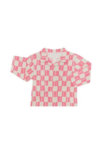 Flannelette Long Sleeve Top (Mini Cool Check)