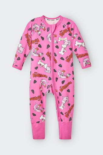 Flintstones X Bonds Zip Wondersuit (Pebbles and Dino)