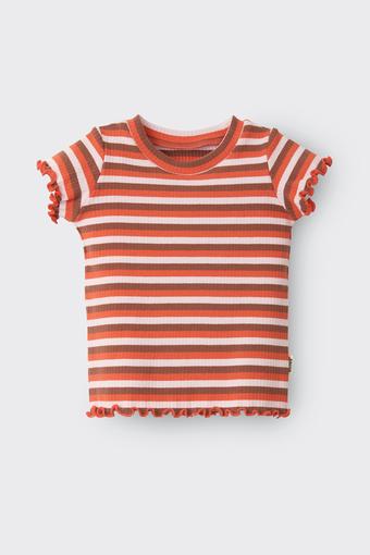 Frill Rib Tee (Triple Stripe Wide Needle Rib - Suga)