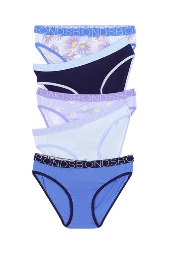 Girls Bikini 5 Pack (White Lilac Daisy Multi)