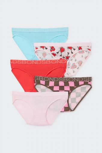 Girls Bikini 5 Pack (Rollin Hearts)