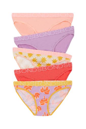 Girls Bikini 5 Pack (Breezy Palm Orange)