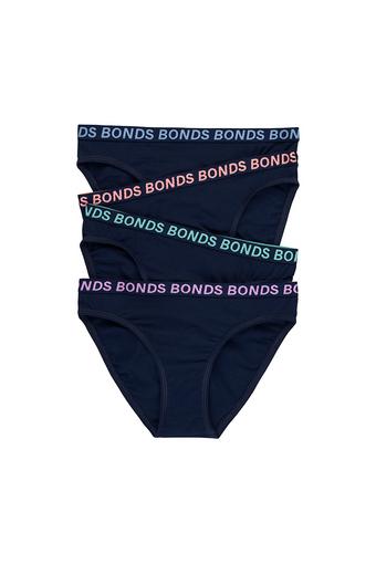 Girls Bikini Sport 4 Pack (Navy)