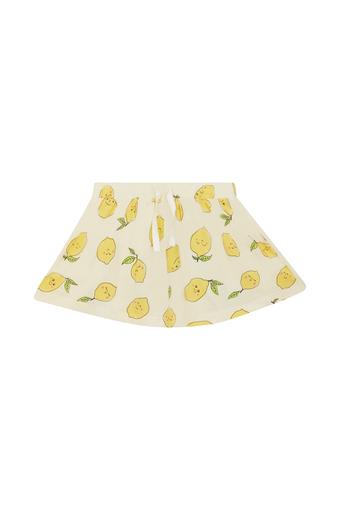 Girls Cotton Gathered Skort (FRESHLY SQUEEZED)