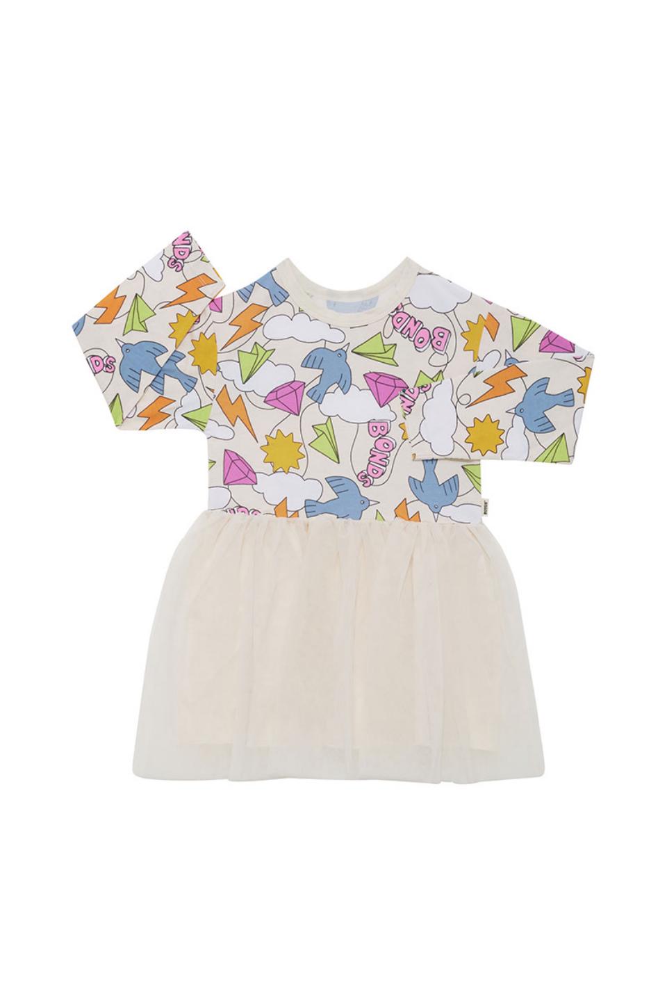 Girls Dance Long Sleeve Tutu Dress
