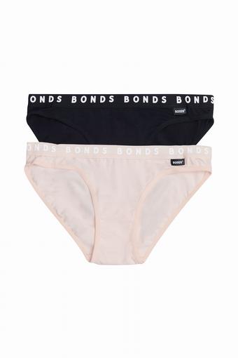 Girls Everyday Bikini 2 Pack (Black/ Tea Party)