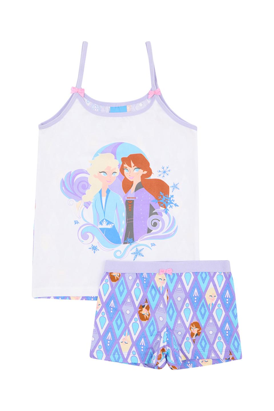Girls Frozen Cami And Shortie Set