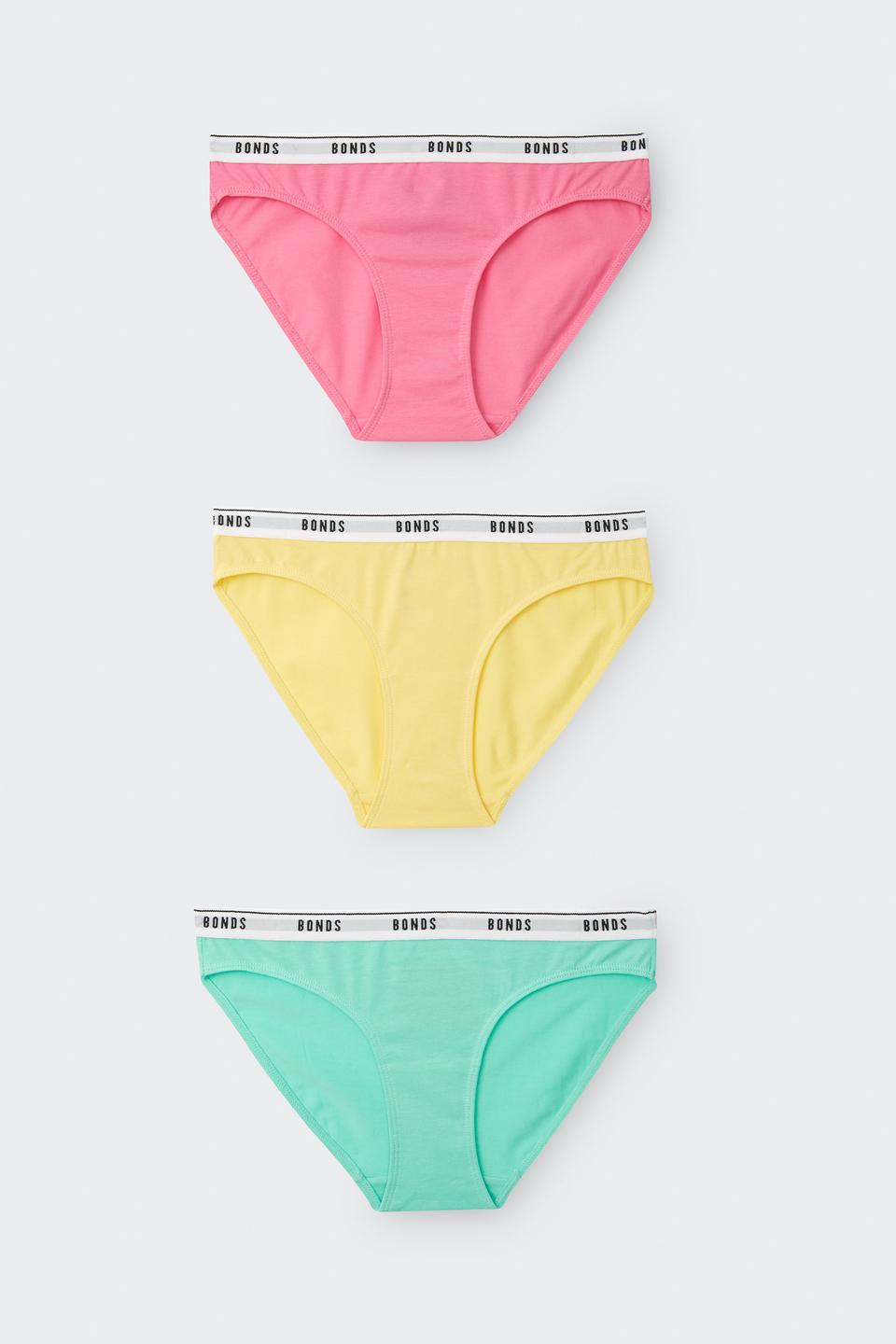 Girls Hipster Bikini 3 Pack