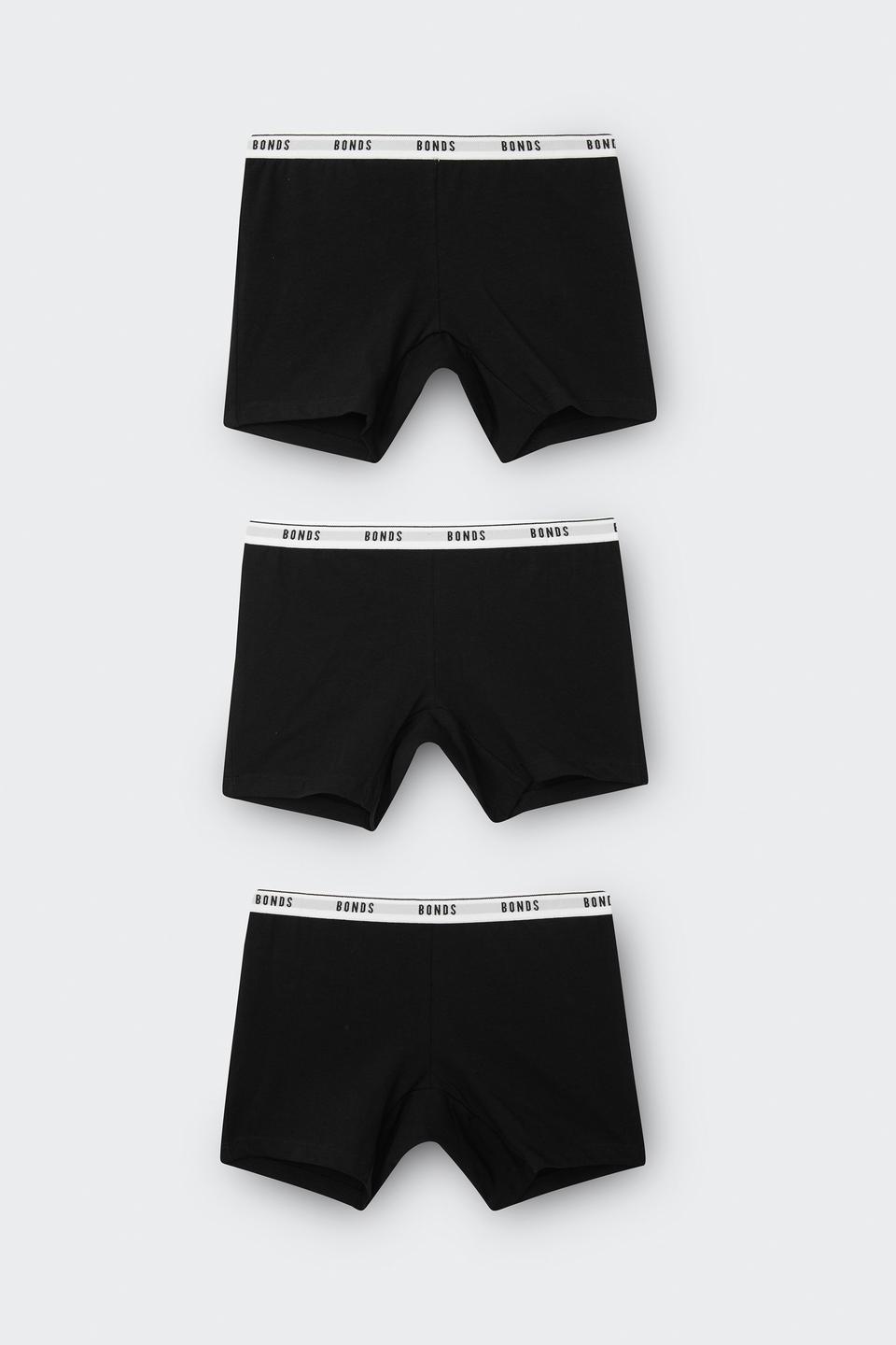 Girls Hipster Mid Shortie 3 Pack