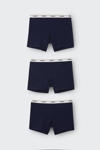 Girls Hipster Mid Shortie 3 Pack (Black Sea)