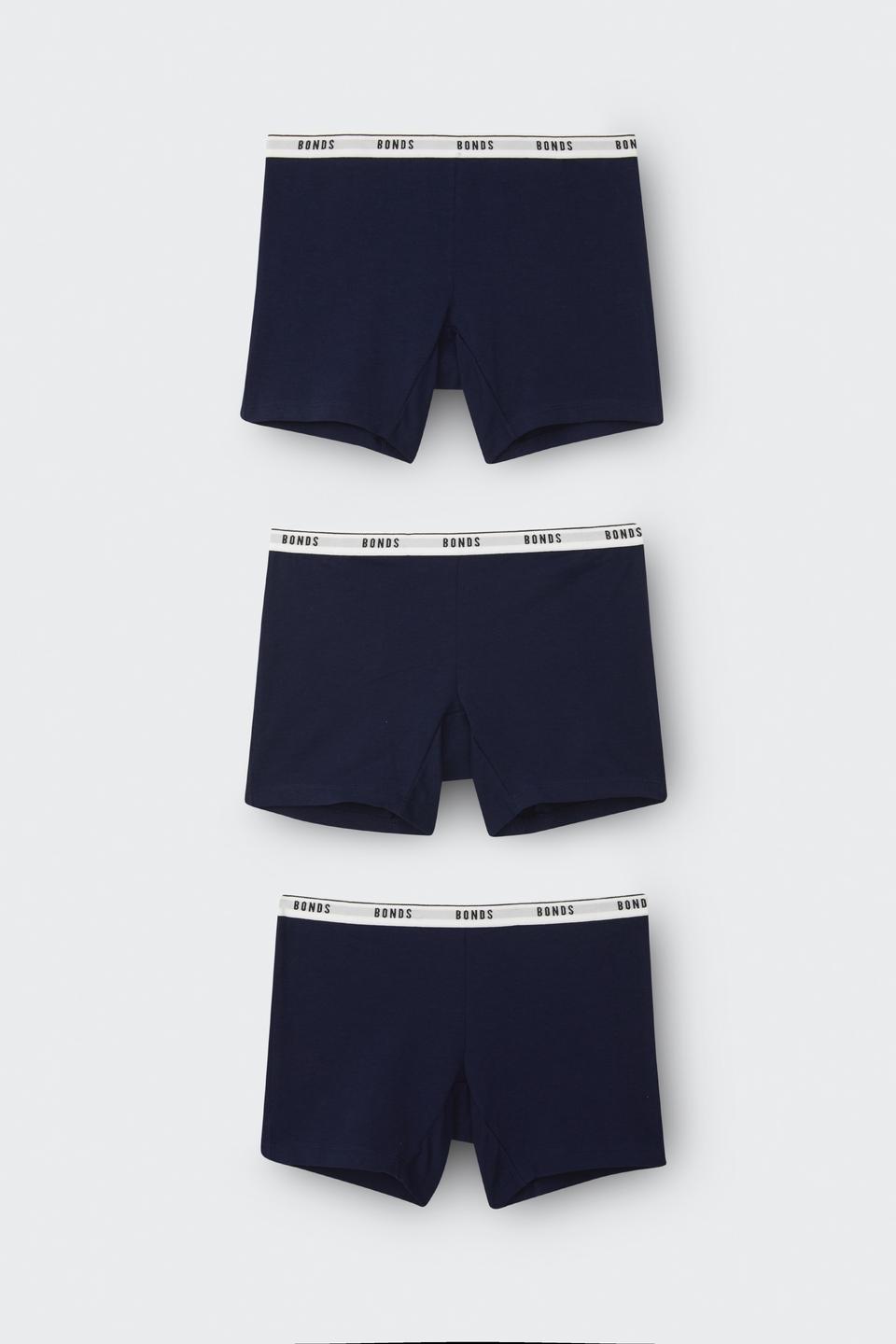 Girls Hipster Mid Shortie 3 Pack