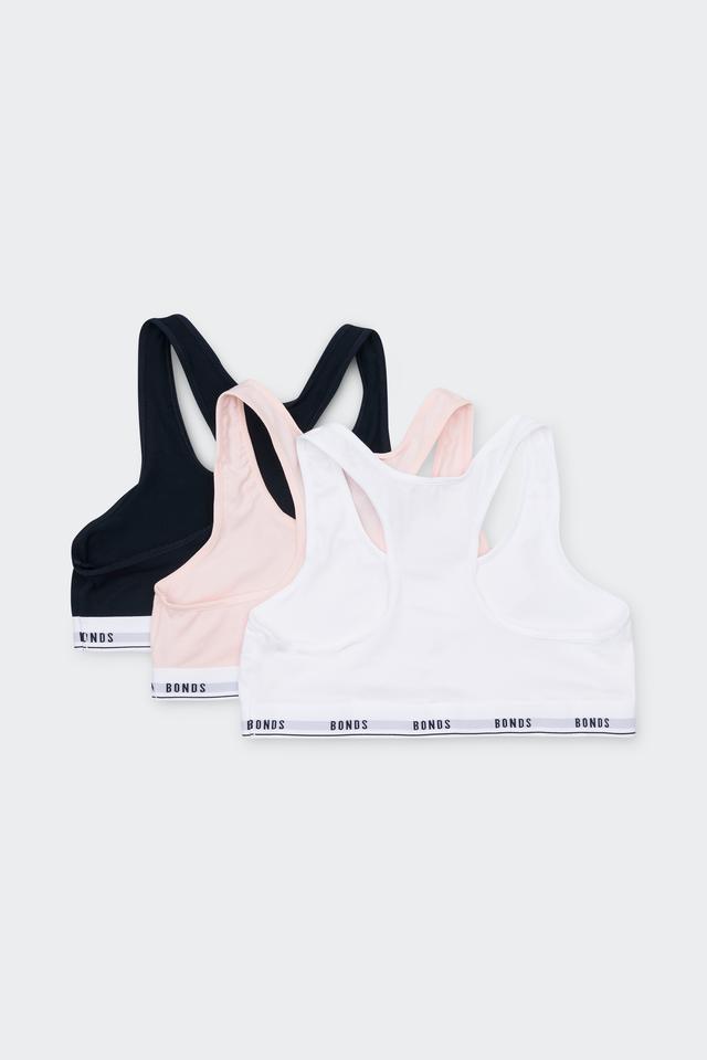 Girls Hipster Racerback Crop 3 Pack