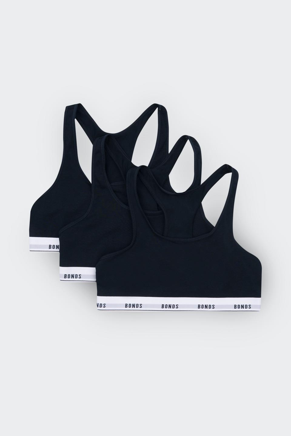 Girls Hipster Racerback Crop 3 Pack