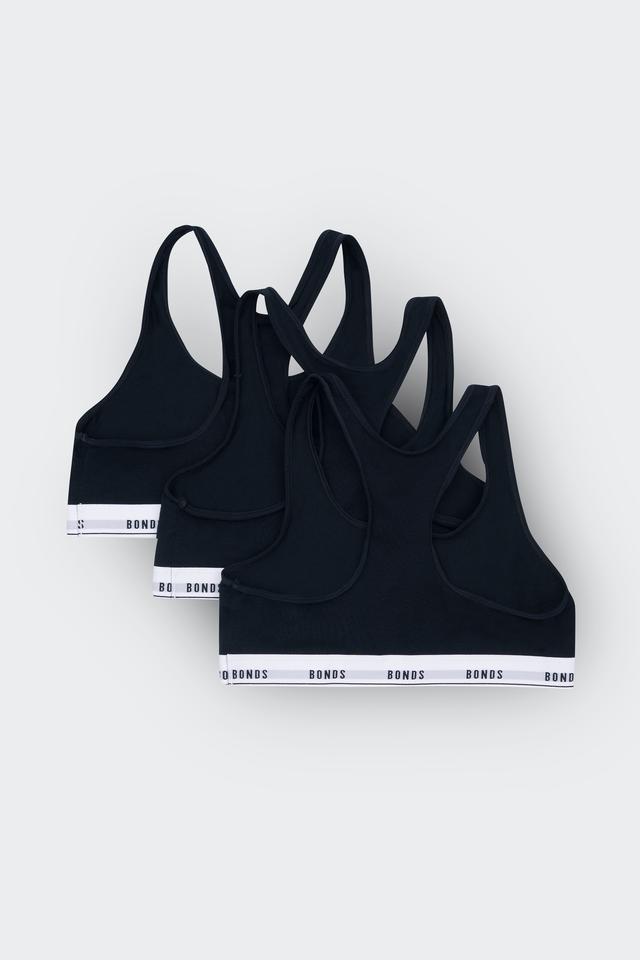 Girls Hipster Racerback Crop 3 Pack