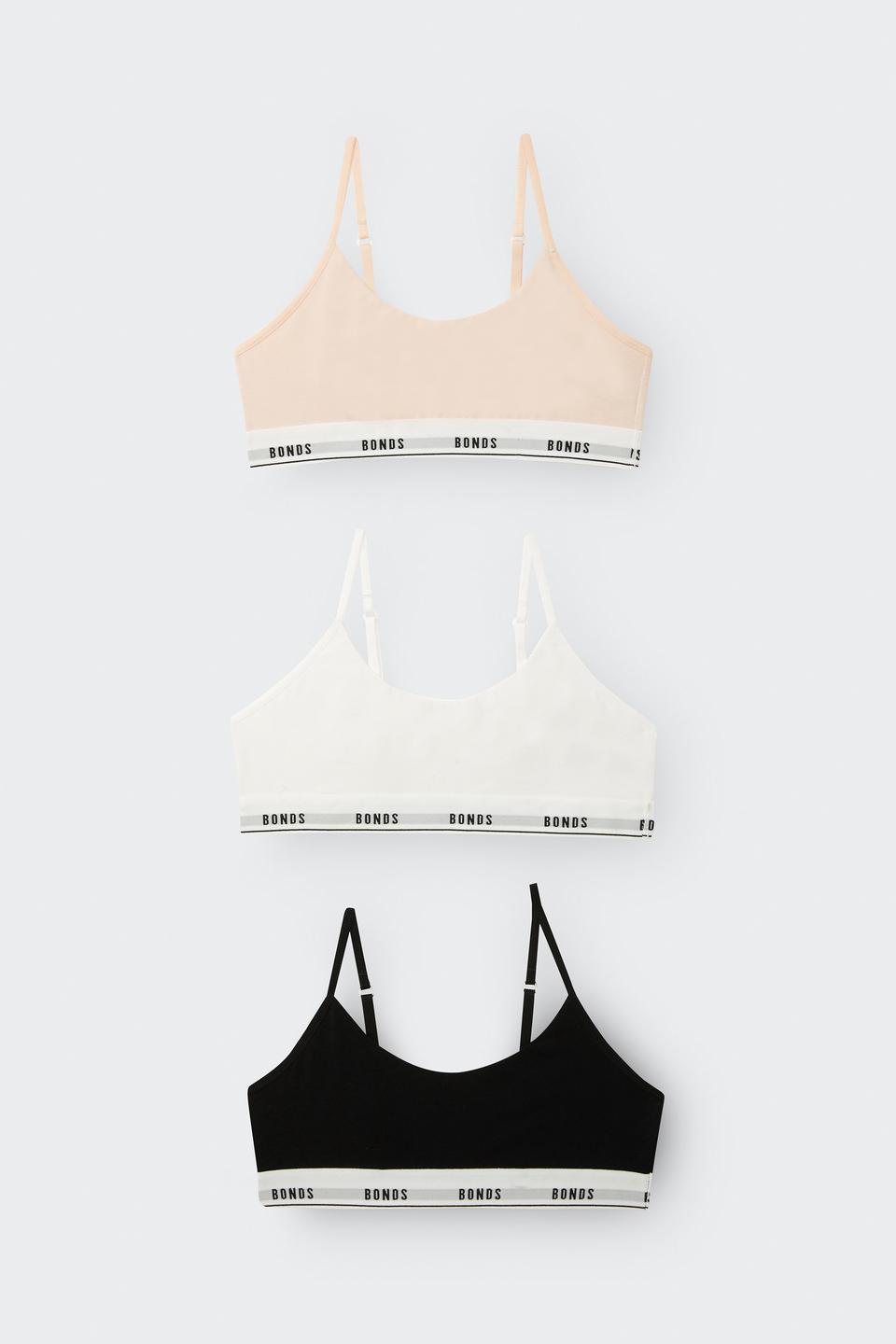 Girls Hipster Scoop Crop 3 Pack