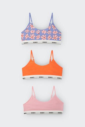 Girls Hipster Scoop Crop 3 Pack (Framed in Flowers)