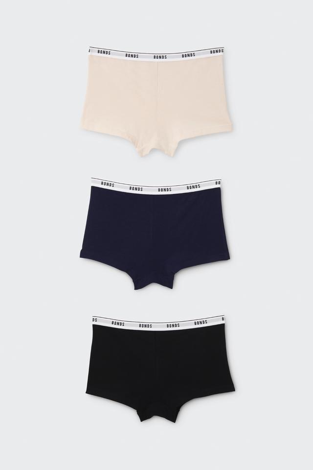 Girls Hipster Shortie 3 Pack