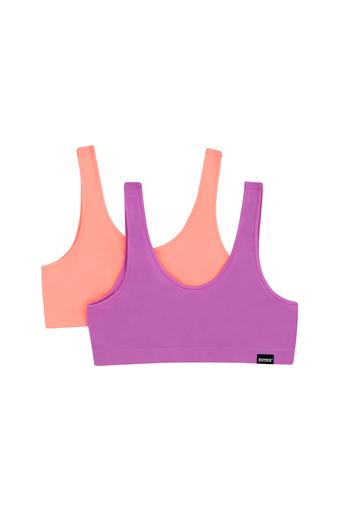 Girls Match Its Crop 2 Pack (Pom Pom Purple/Sunset Sabi)