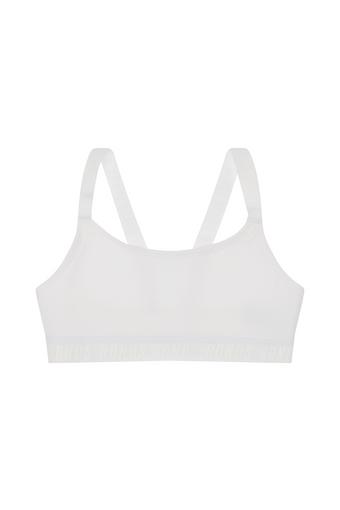 Girls Performance Pullover Crop (White)