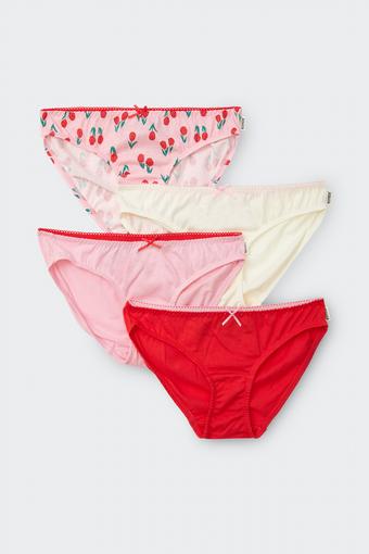 Girls Picot Lace Bikini 4 Pack (Petal Party Mini)