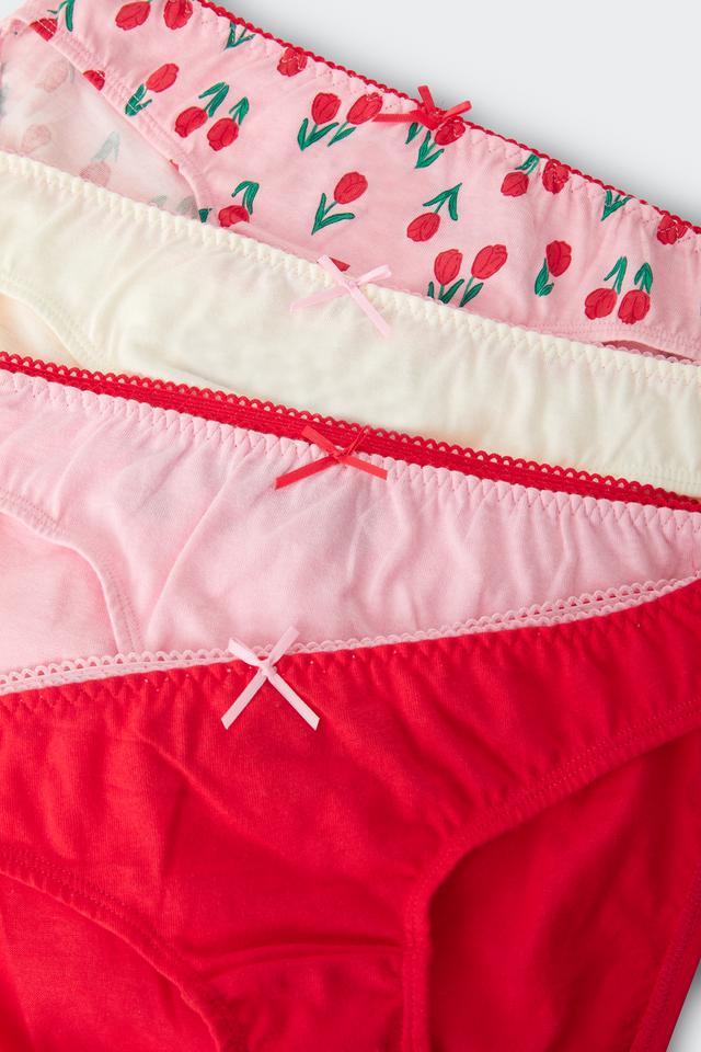 Girls Picot Lace Bikini 4 Pack
