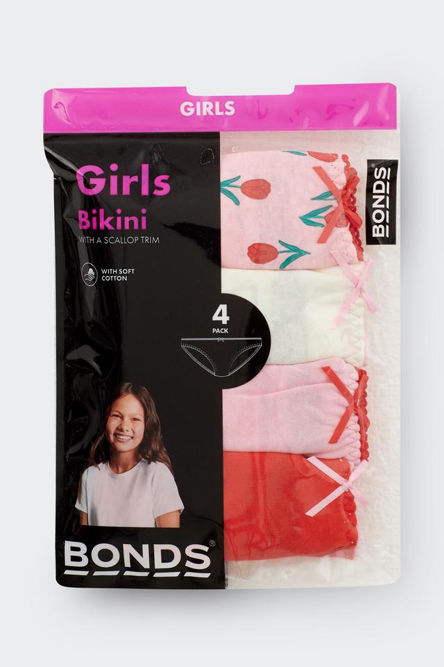 Girls Picot Lace Bikini 4 Pack