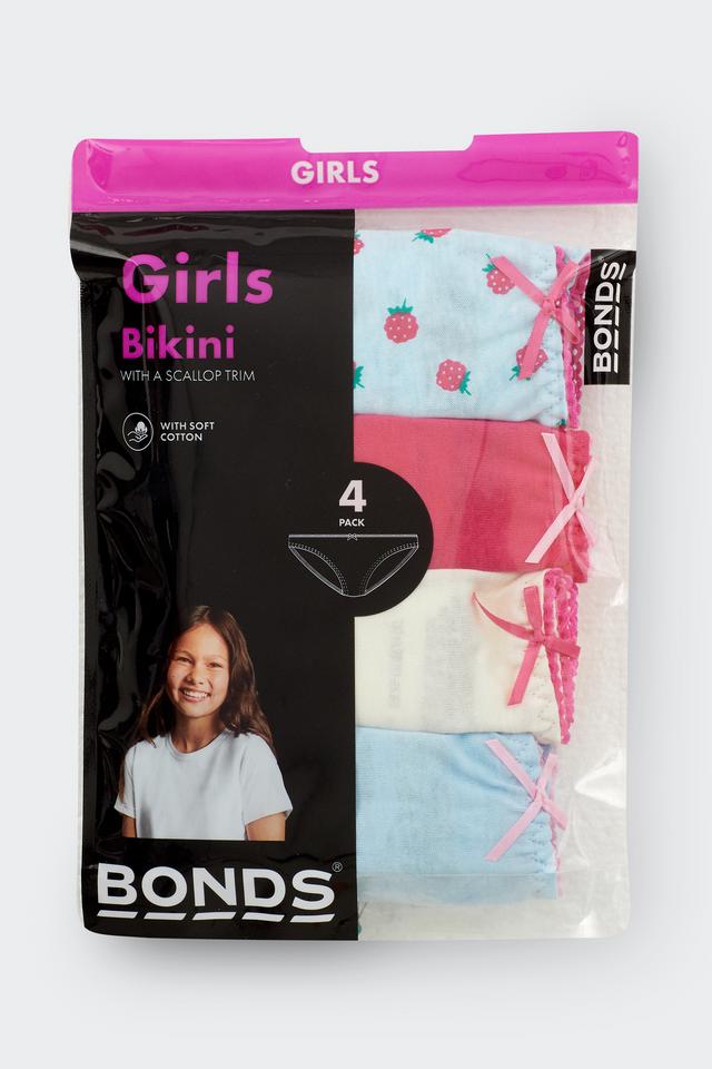 Girls Picot Lace Bikini 4 Pack