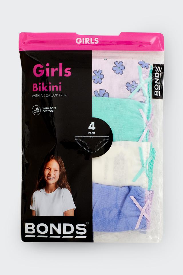 Girls Picot Lace Bikini 4 Pack