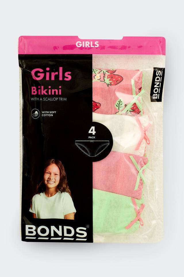 Girls Picot Lace Bikini 4 Pack